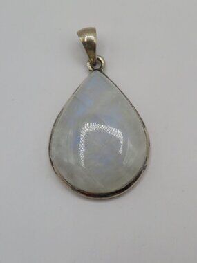 925 Sterling Silver Moonstone Teardrop Pendant